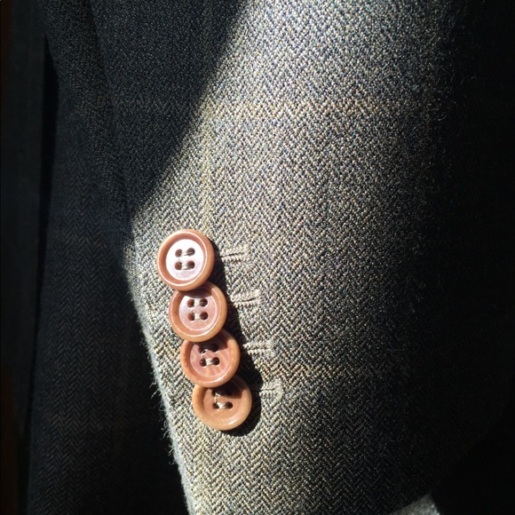 Silk Gian Luca men’s window pane jacket - Picture 8 of 8